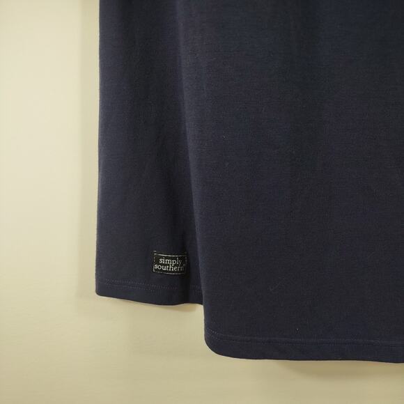 Simply Southern Jersey Knit Dress with Ruffle Sleeve Detail, Size Medium - Picture 7 of 7